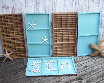 Hamilton Printers Drawer Typeset Letterpress Tray Sections Display American Type Co YOUR CHOICE Seaside