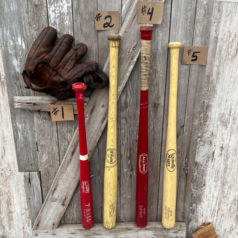 Bate de béisbol de madera vintage Louisville Slugger Wilson Harold Baines Chicago White Sox George Brett TU ELECCIÓN C imagen 3