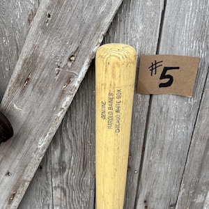 Bate de béisbol de madera vintage Louisville Slugger Wilson Harold Baines Chicago White Sox George Brett TU ELECCIÓN C #5 Harold Baines