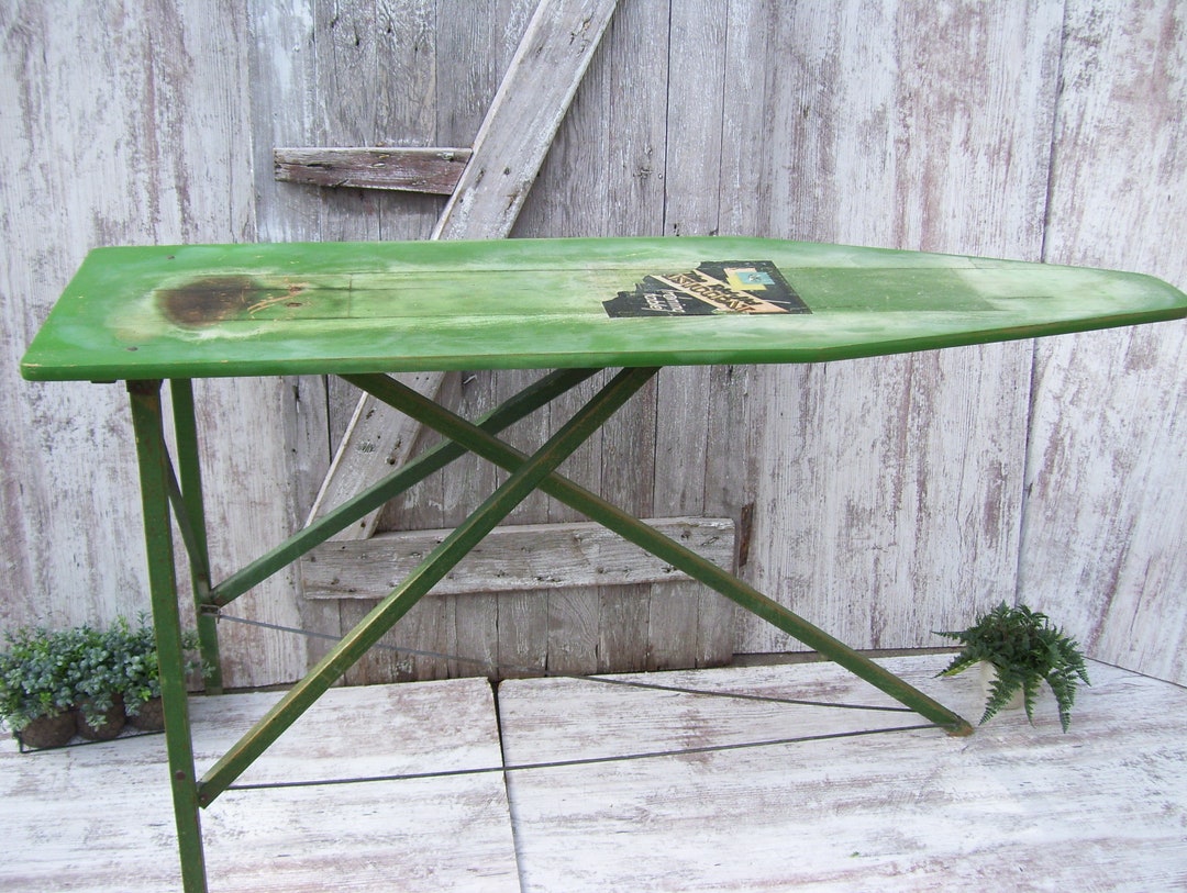 Vintage Wood Ironing Board Rid Jid Aristocrat Wooden Folding Table