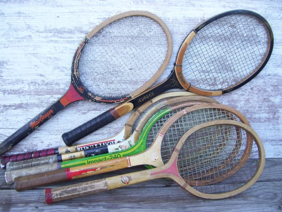 Wood Tennis Racquet Wilson Macgregor Spalding Rosie Casals