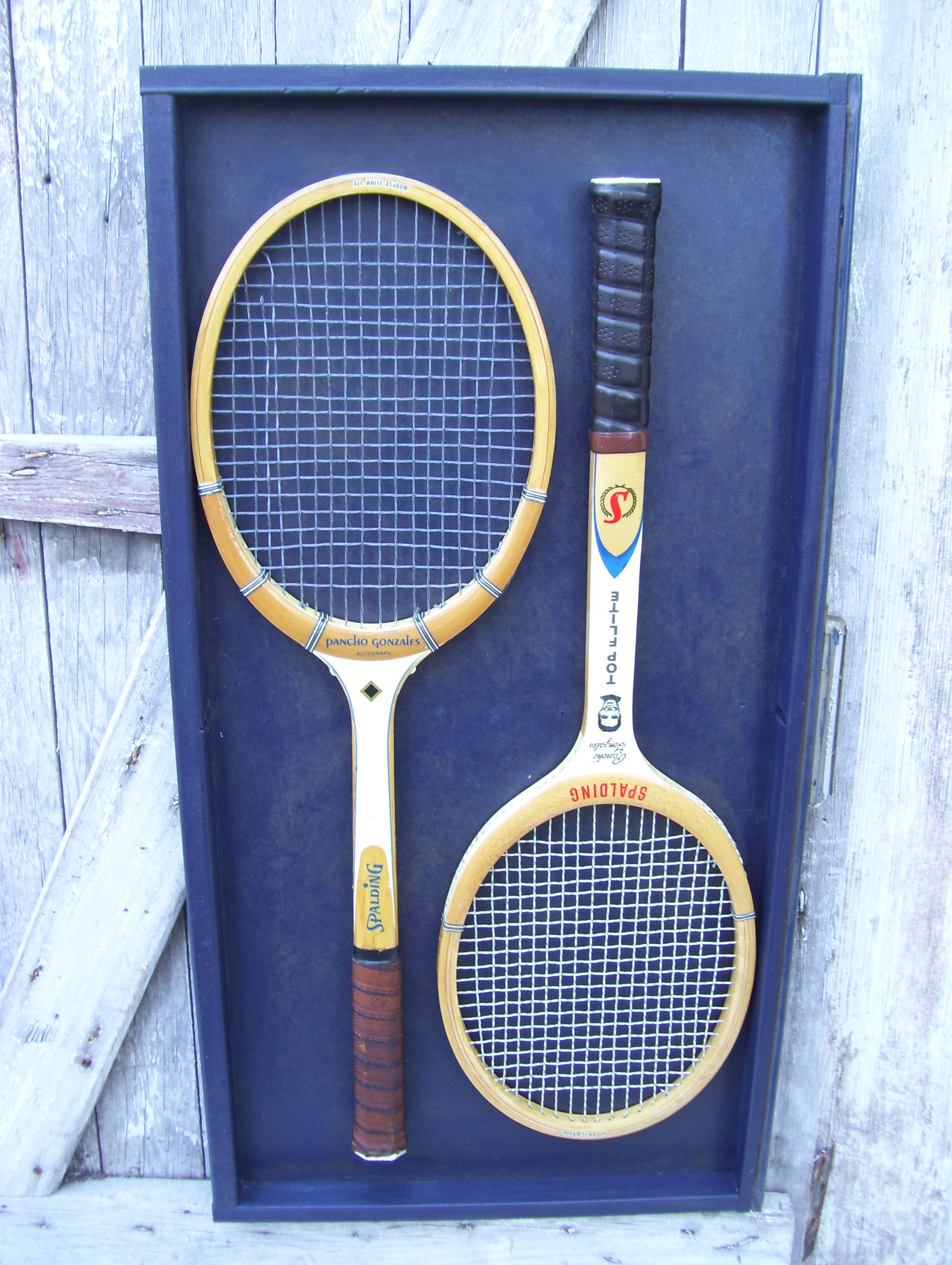 Wood Tennis Rackets Wilson Jack Kramer Cup Spalding Pancho Gonzales ...