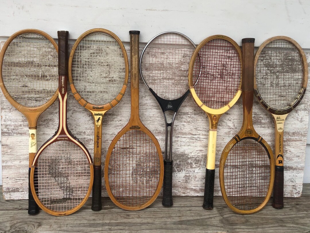 Sioux Wood Rackets Wood Tennis Rackets Wilson Don Budge Ellsworth Vines Stan Smith ...