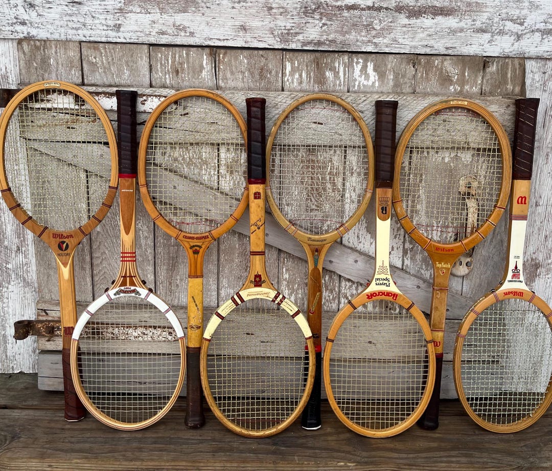 Raquette de tennis en bois Bancroft Players Special vintage des années 1970 avec protection en bois Wilson et housse rouge - Canada