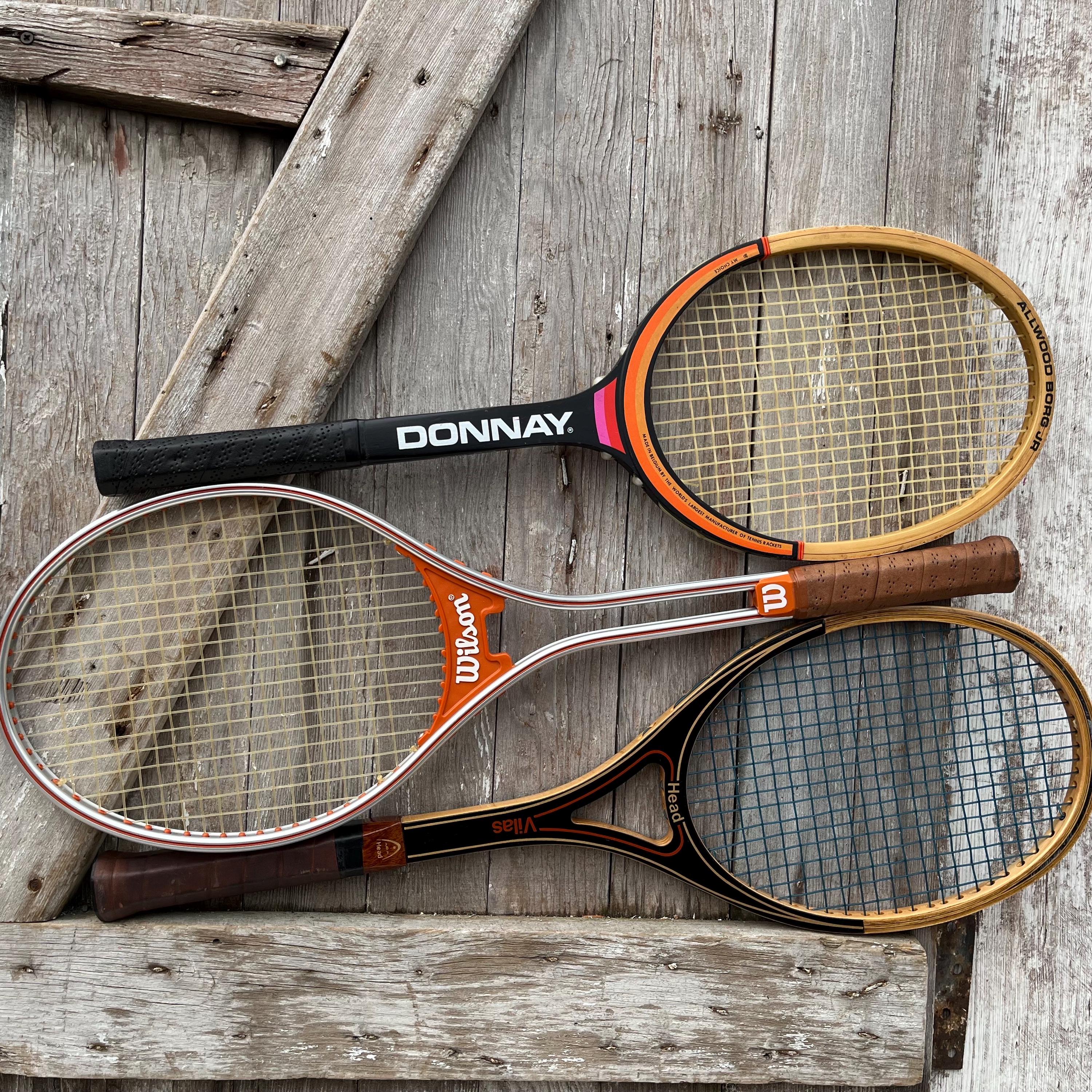 Raquette de tennis en bois Wilson Stan Smith Head Jimmy Connors Guillermo Vilas Bjorn Borg Raquettes Tennis Pro 14 - Canada