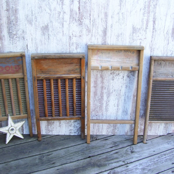 National Washboard OR Columbus Gold  Choose Your Laundry Board Farmhouse Primitive