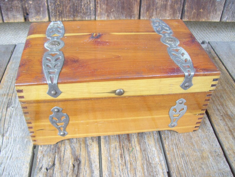 McGraw Box Company New York Mary Lu Wood Jewelry Box JC Penney Etsy