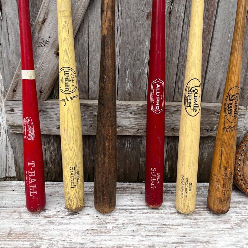 Bate de béisbol de madera vintage Louisville Slugger Wilson Harold Baines Chicago White Sox George Brett TU ELECCIÓN C imagen 2