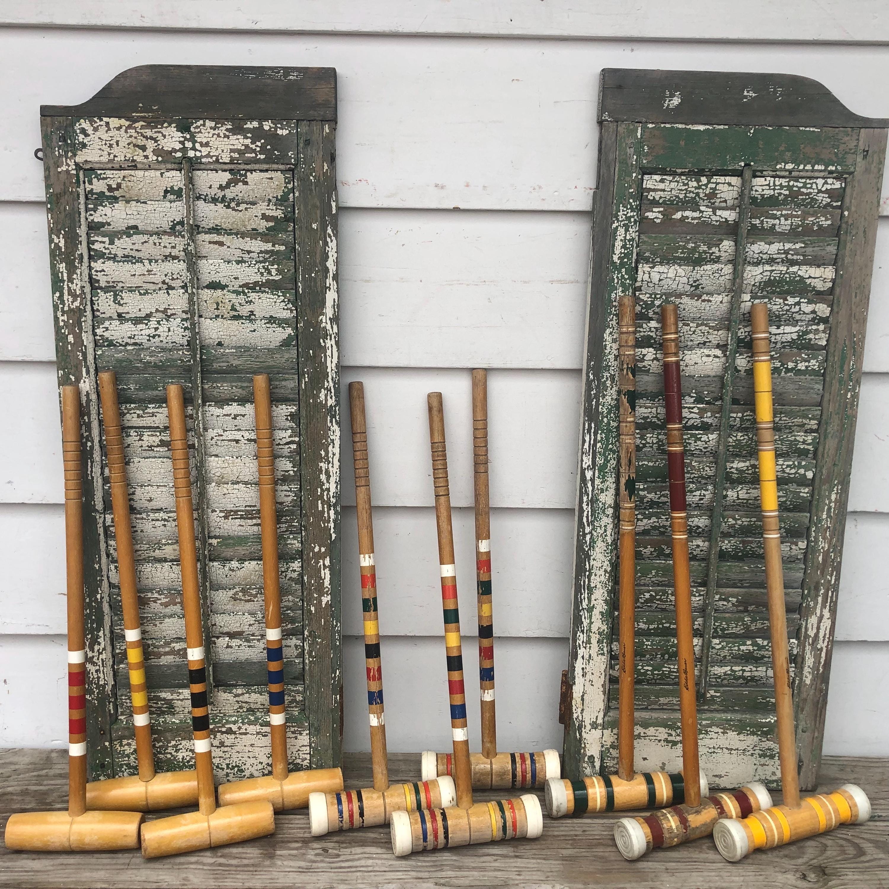 Vintage Wood Croquet Mallet Cosplay Heathers Sportcraft South Bend Eddie Bauer Wooden Mallets Single Mallets MANY CHOICES