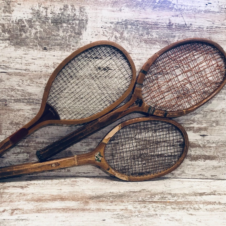 Wood Tennis Racquets Donnay Flight Trophy Wright Ditson Park Regent ...