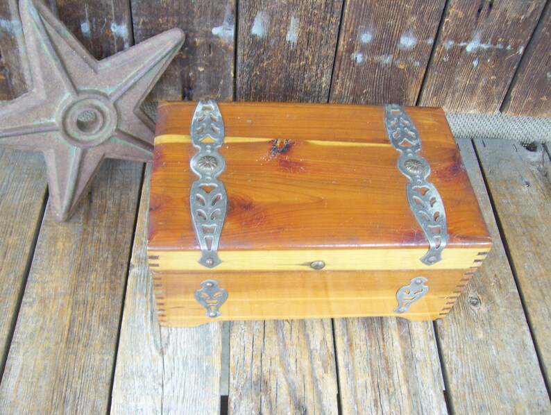 McGraw Box Company New York Mary Lu Wood Jewelry Box JC Penney Etsy