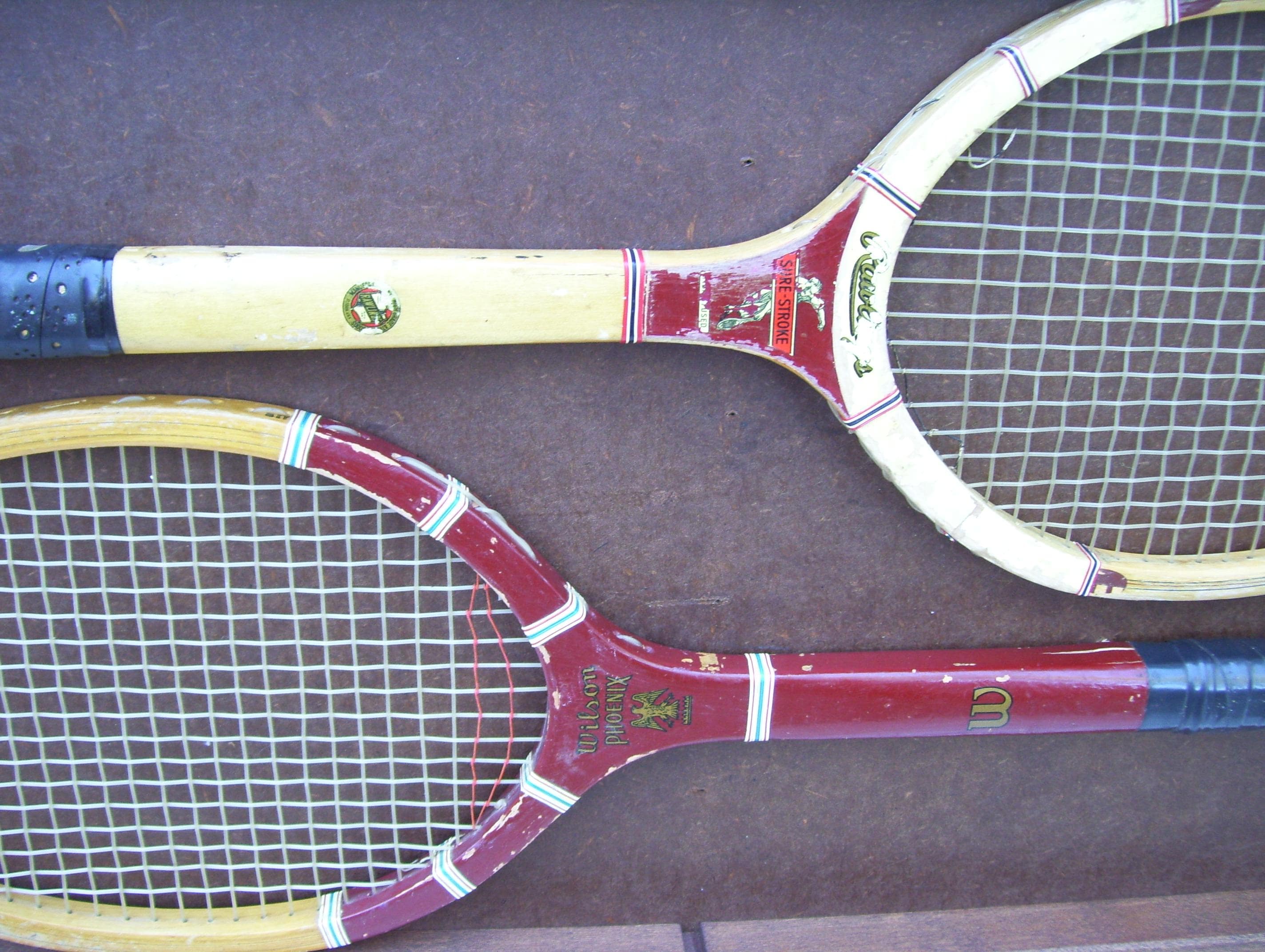 Wood Tennis Rackets Wilson Jack Kramer Cup Spalding Pancho Gonzales ...