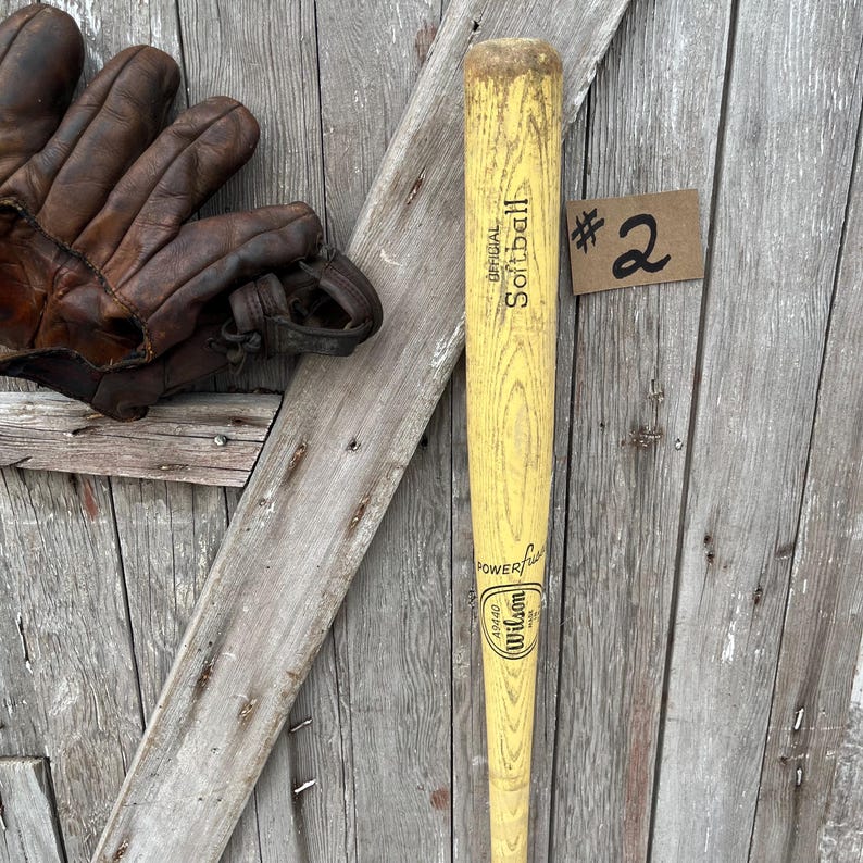 Bate de béisbol de madera vintage Louisville Slugger Wilson Harold Baines Chicago White Sox George Brett TU ELECCIÓN C #2 Wilson A9440