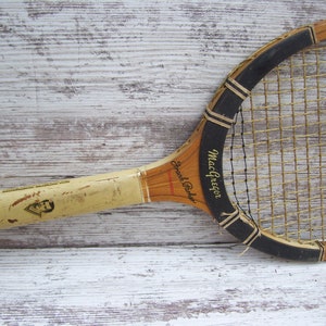 Wood Tennis Rackets Wilson Macgregor Frank Parker George Lott Fred ...