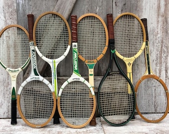 Vintage Wood Tennis Racket Racquet Wilson Lady Advantage With