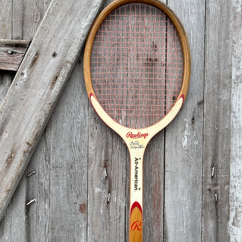 Peter Roldman Racket Wood Tennis Rackets Wilson Stan Smith Bobby Riggs Macgregor Frank ...