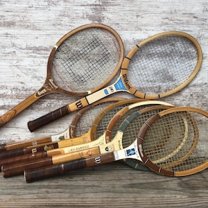 ビンテージ ウッドラケット Bancroft Wilsonなど5本セット ビンテージ