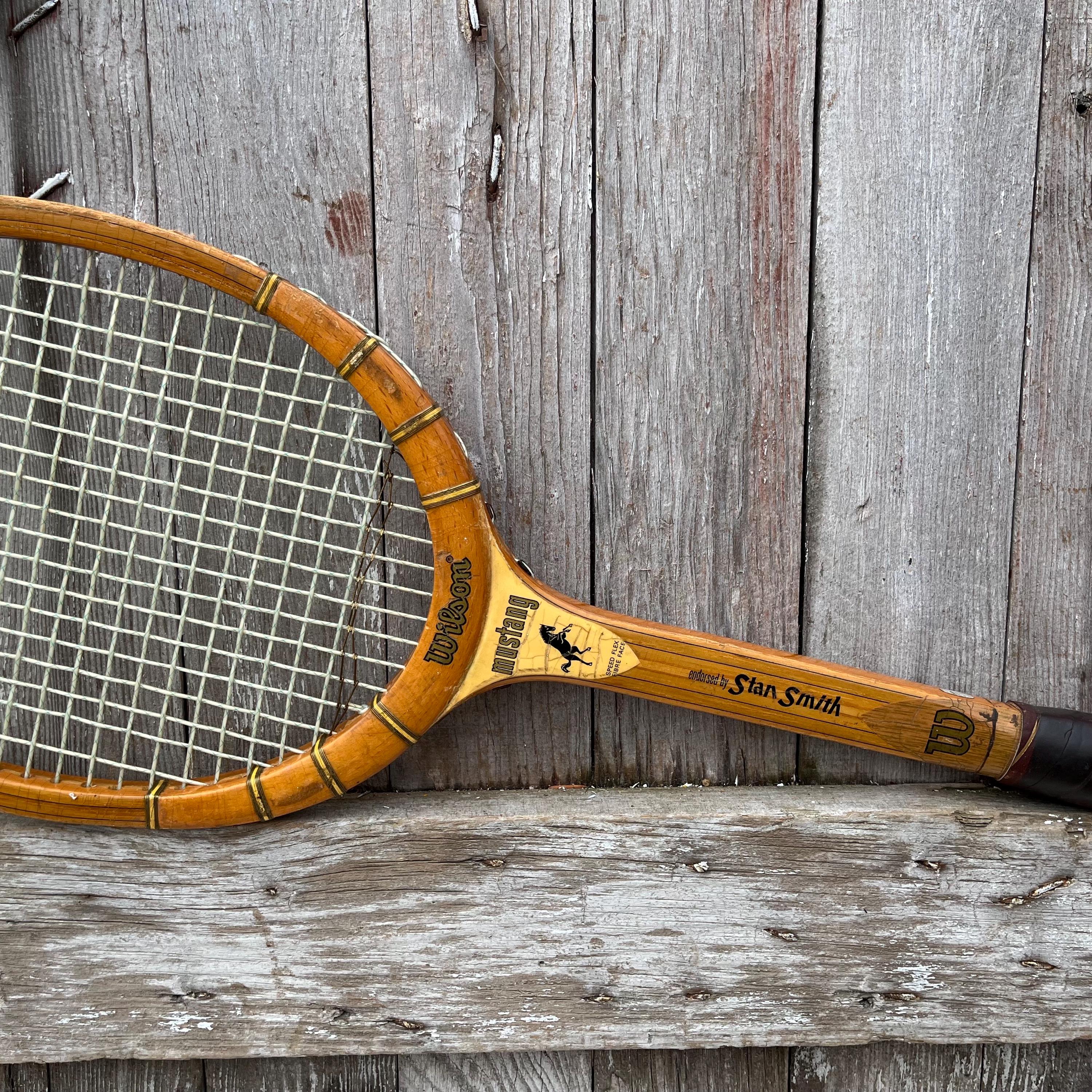 Raquette De Tennis Vintage Wilson Stan Smith – Modèle Capri – Bois