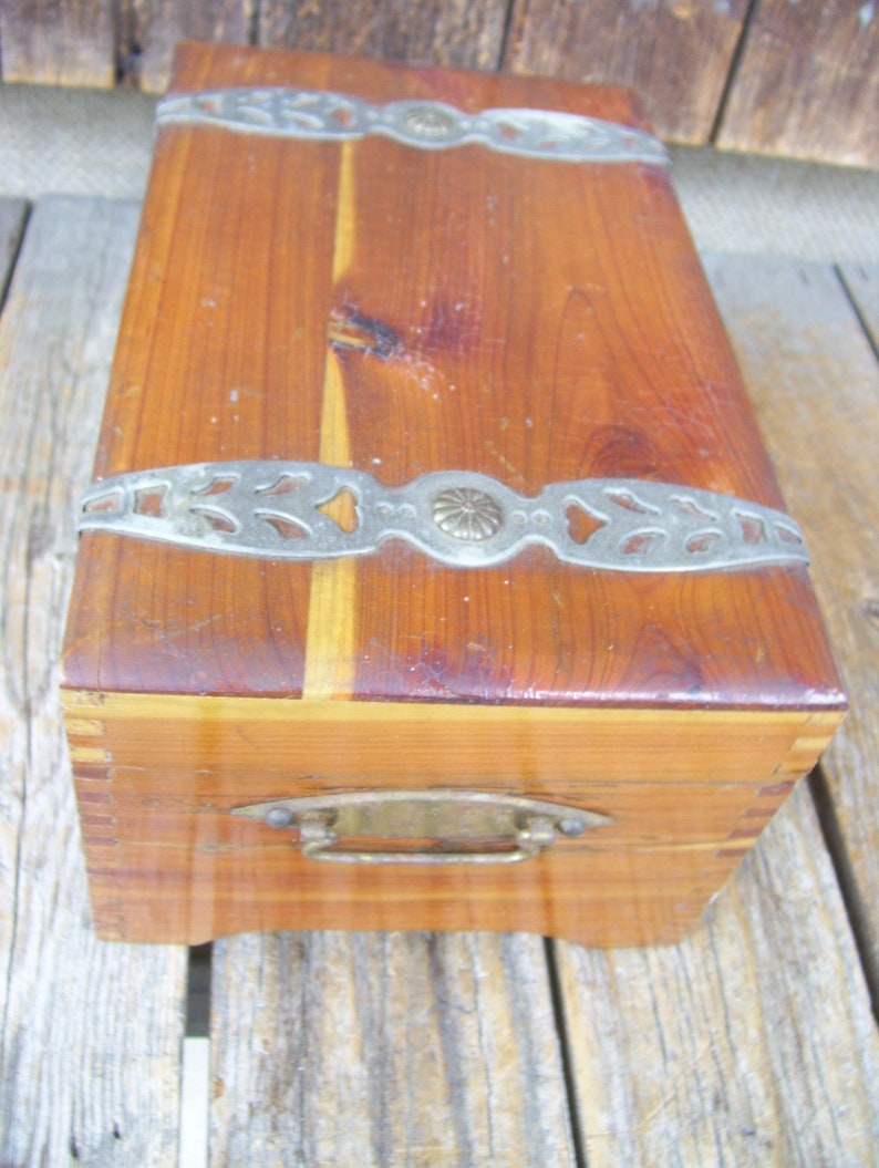 McGraw Box Company New York Mary Lu Wood Jewelry Box JC Penney Etsy