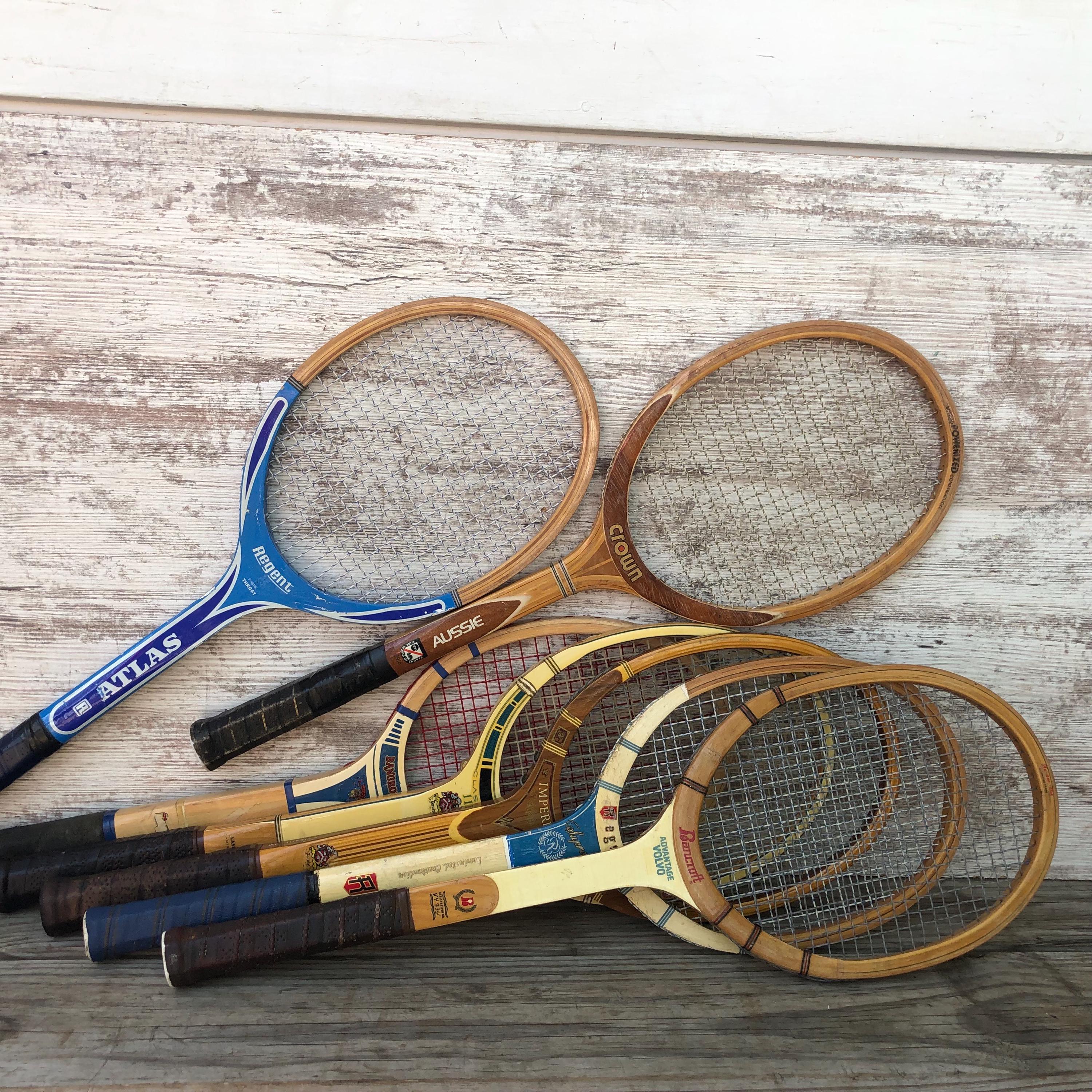 ビンテージ　ウッドラケット　Bancroft Wilsonなど5本セット ビンテージ ウッドラケット Bancroft Wilsonなど5本セット Wood