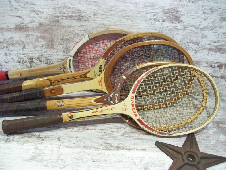 Wood Tennis Racket Bancroft Garcia Cragin Pro Primary ...