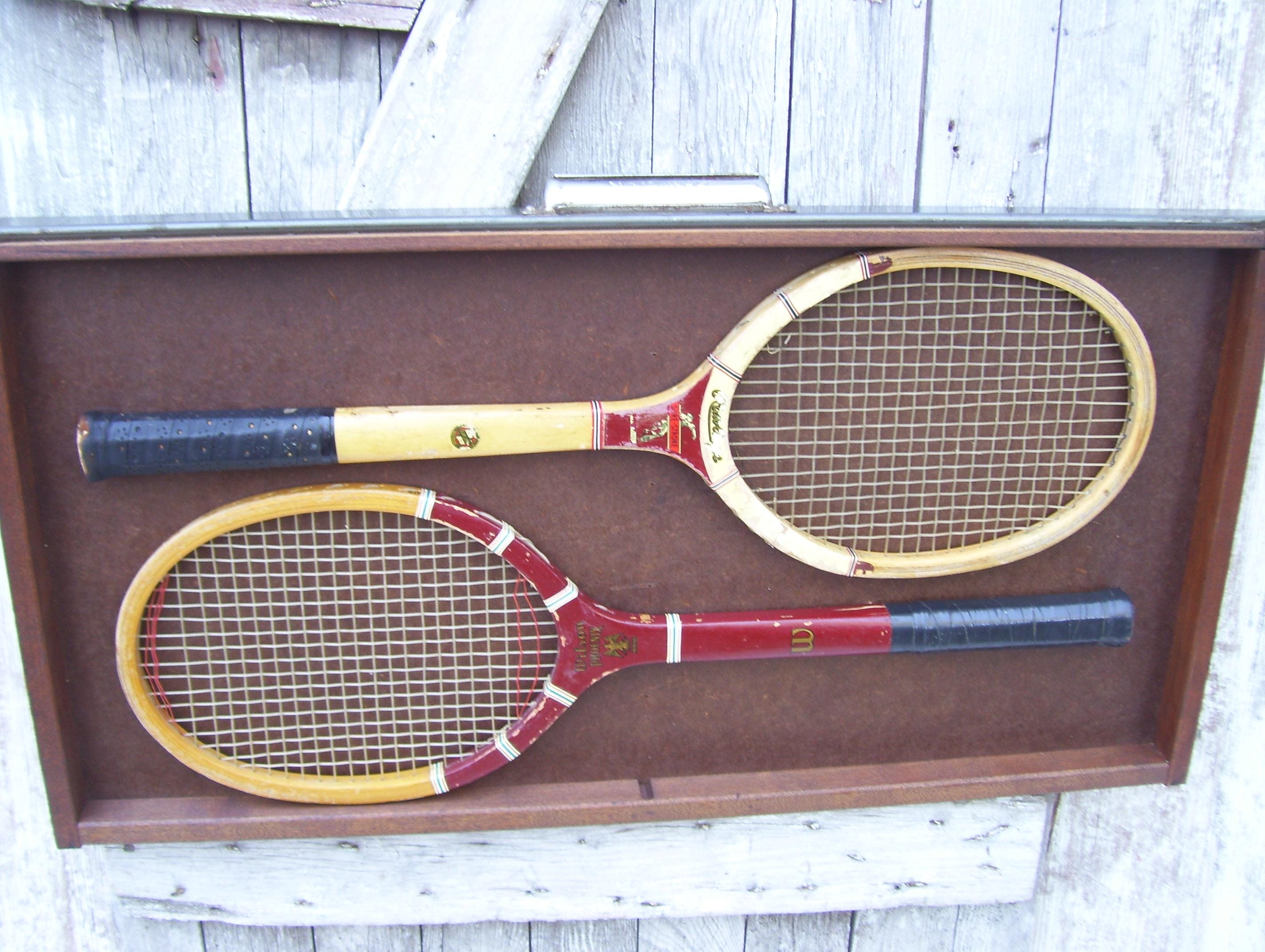 Wood Tennis Rackets Wilson Jack Kramer Cup Spalding Pancho Gonzales ...
