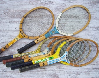 Wood Tennis Racket Wilson Spalding Rosie Casals Miss Chris Evert Maureen Connolly Andrea Jaeger Tennis Pro Wooden Racquets 31