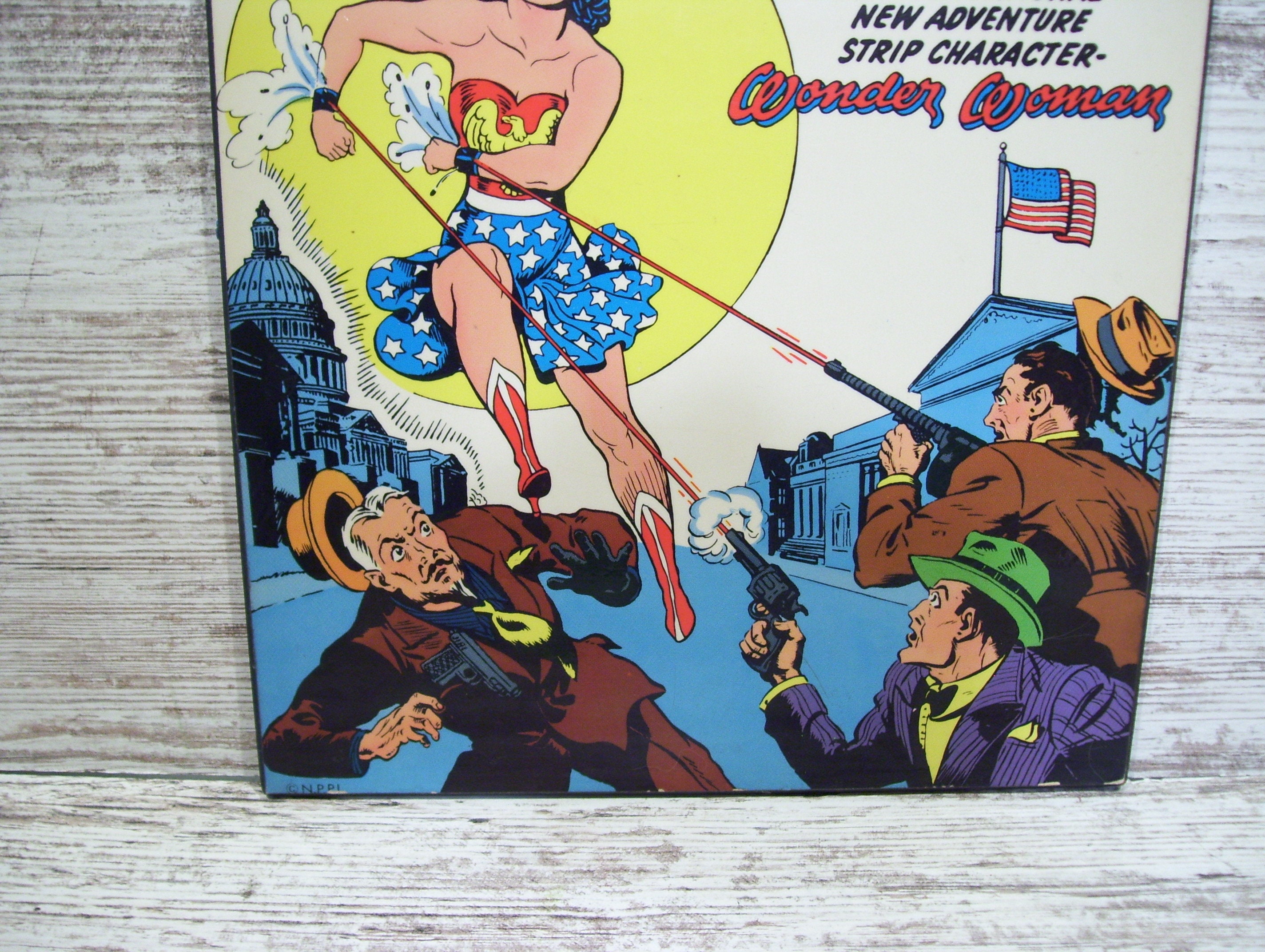 Wonder Woman DC Comic Sensation Comics Dated 1974 Plaque