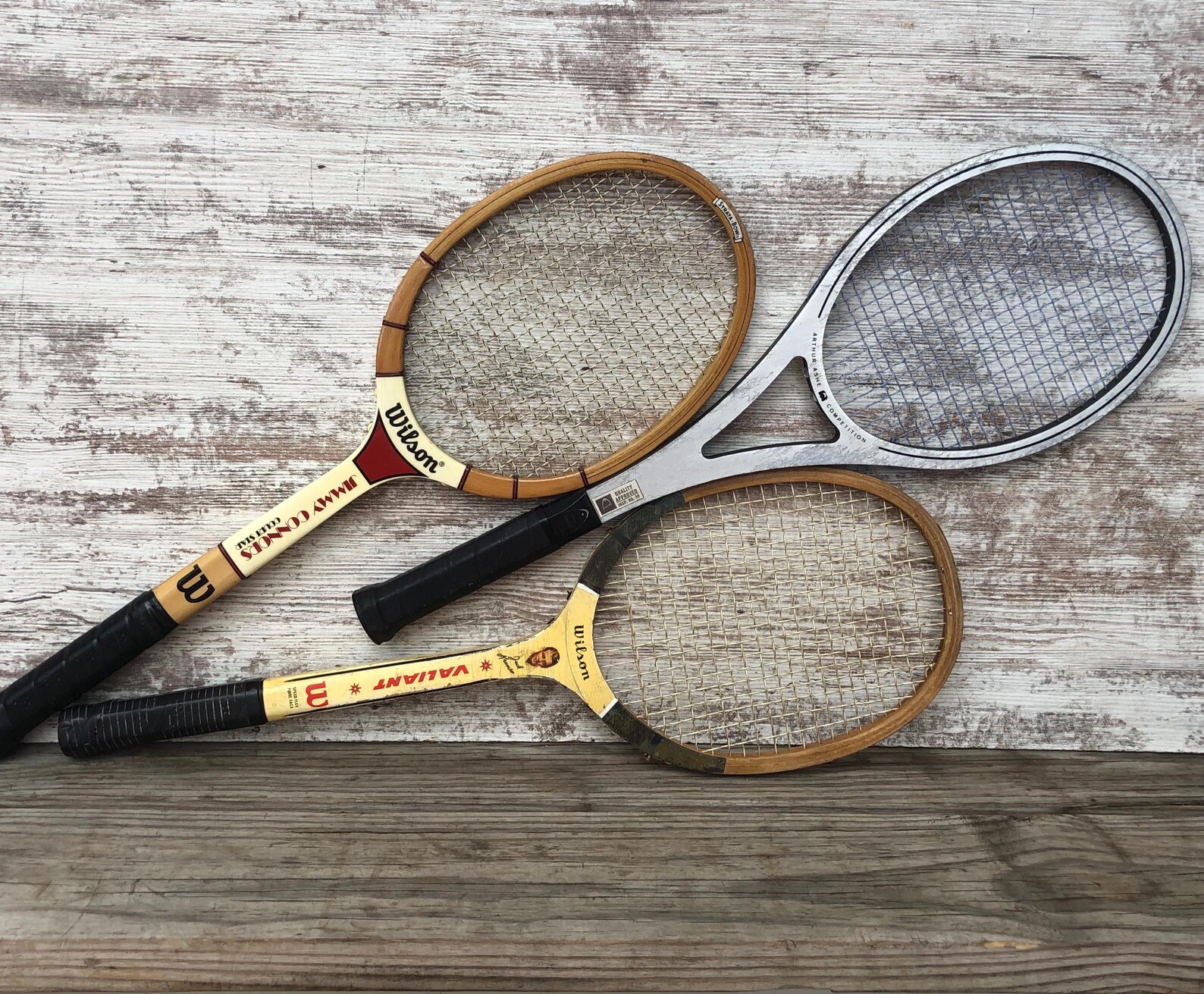 Il Racket Wood Tennis Racket Wilson Jack Kramer Pancho Gonzales Spalding Head ...