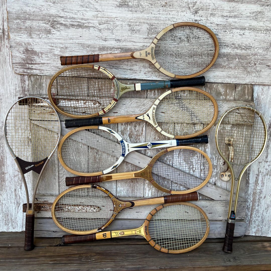 Wood Tennis Rackets Wilson Jack Kramer Slazenger AG Spalding