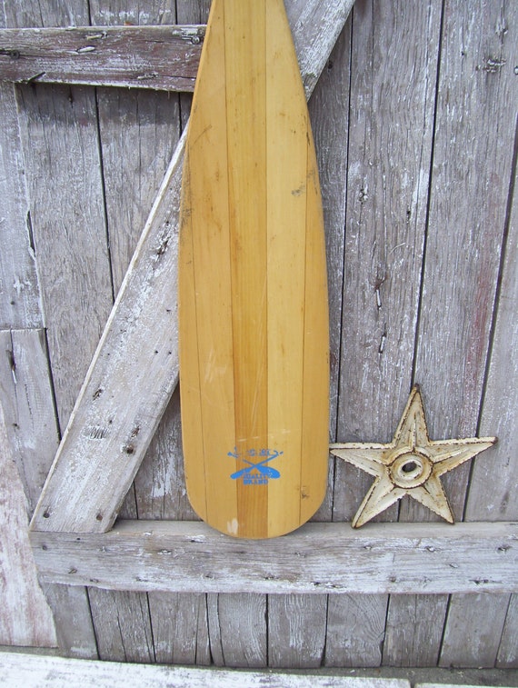 Vintage Wood Canoe Paddle Feather Brand Navajo Smokers Brand J & B Wooden  Paddle Boat Oar YOUR PICK Beach Lakehouse Cabin 4 