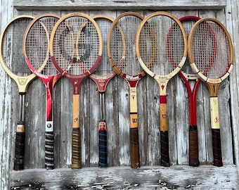 Wood Tennis Rackets Wilson Champ Chemold Owen Davidson Yamaha MacGregor Tourney Wooden Racquets Tennis Pro 21
