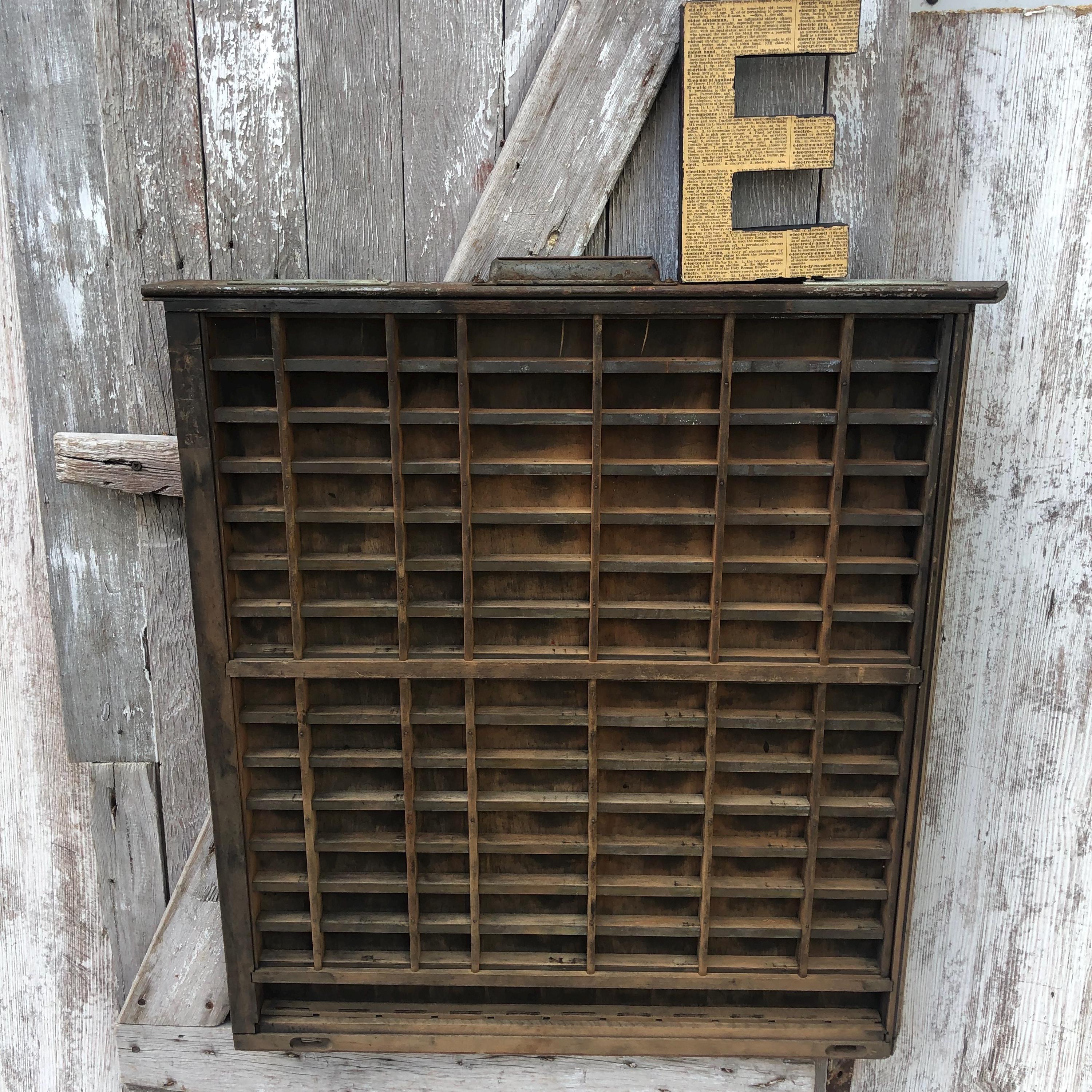Hamilton Wood Printers Drawer Typeset Wanner Letterpress Printer Tray ...