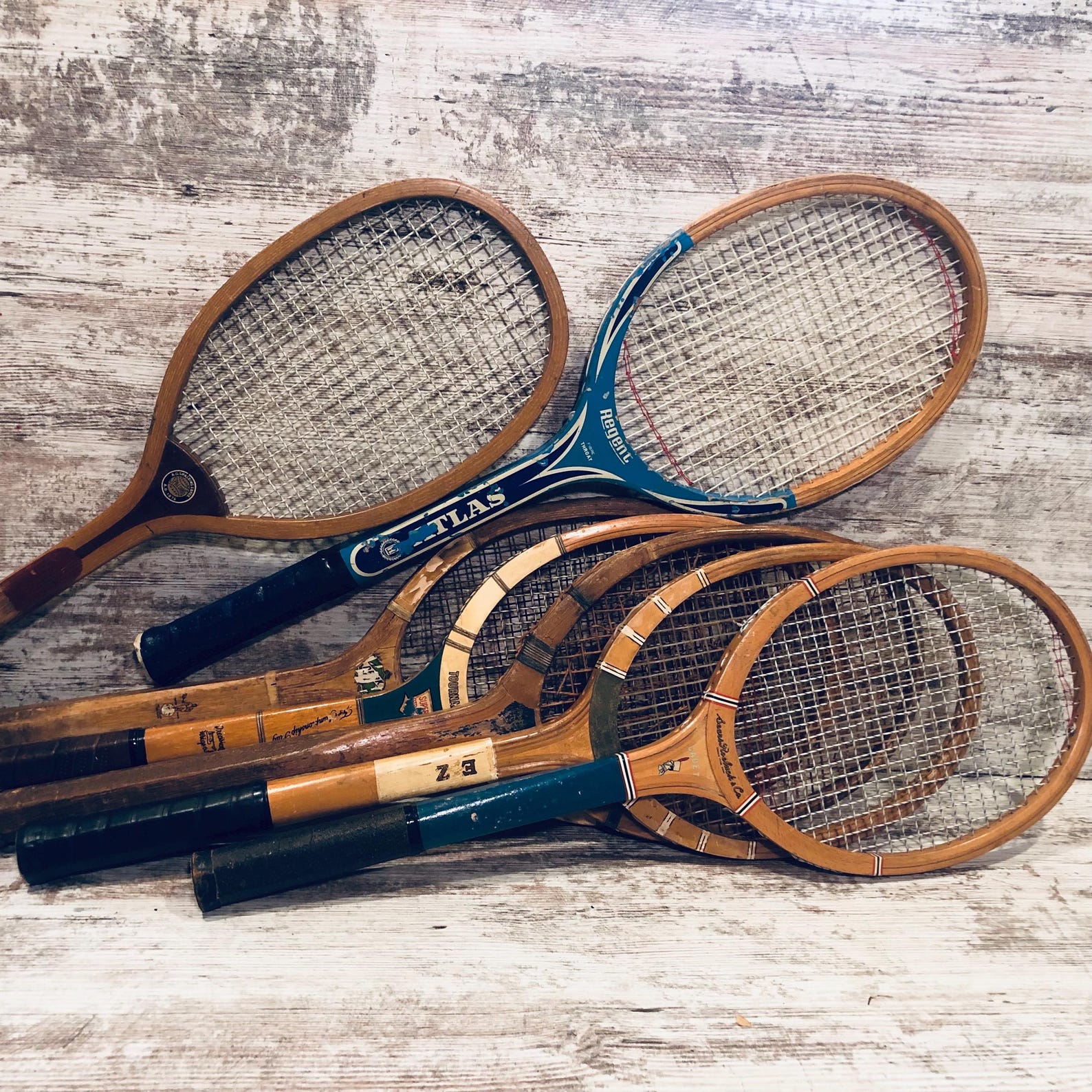Donnay Rackets Wood Tennis Racquets Donnay Flight Trophy Wright Ditson Park Regent ...