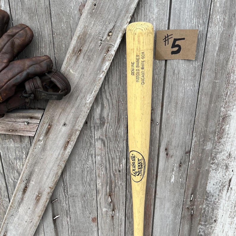 Bate de béisbol de madera vintage Louisville Slugger Wilson Harold Baines Chicago White Sox George Brett TU ELECCIÓN C imagen 17