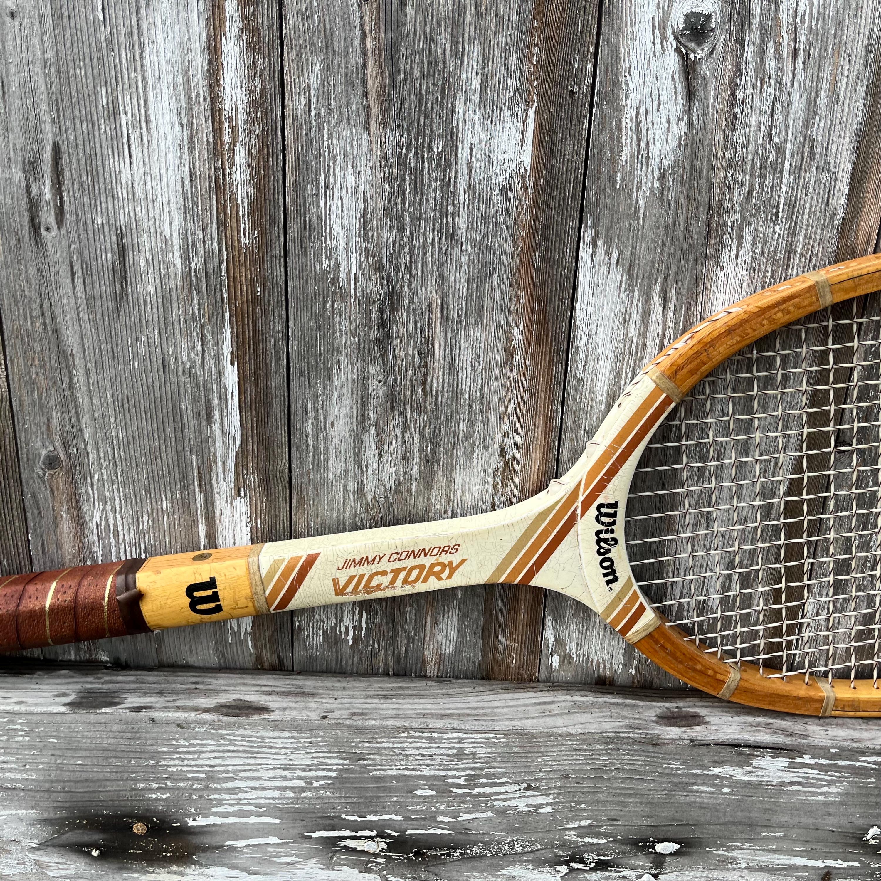 Wood Tennis Racquet Wilson Jack Kramer Jimmy Connors Stan Smith