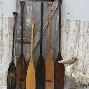 Walnut Wood Canoe Paddles Feather Brand Stained Wood Oar Paddle Beach Lakehouse YOUR CHOICE Walnut 3