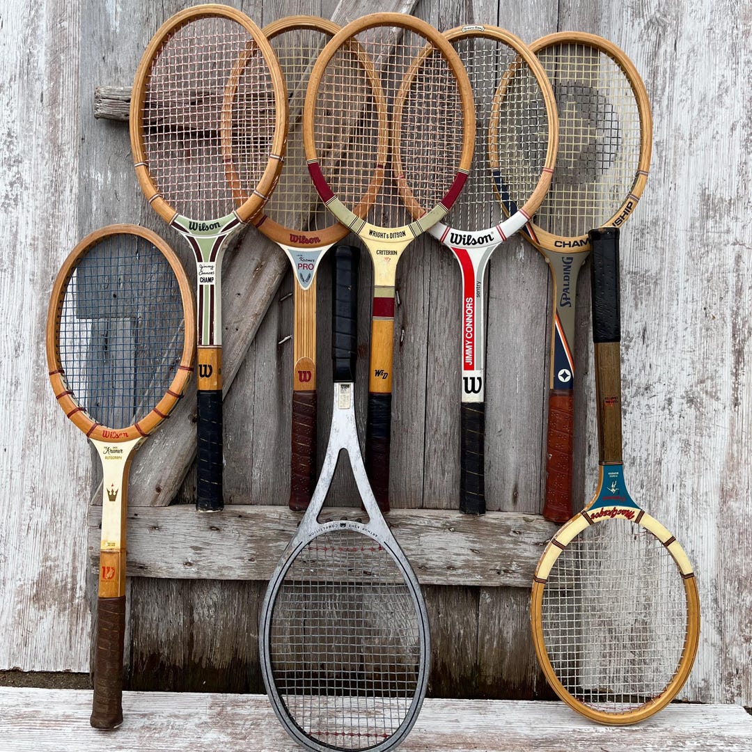 Wood Tennis Rackets Wilson Jack Kramer Wright and Ditson Criterion