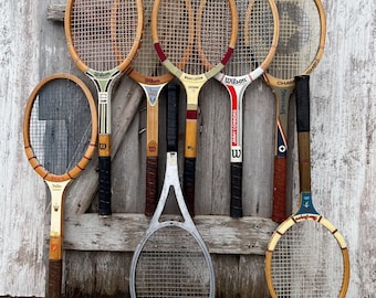 Raquetas de tenis de madera Wilson Jack Kramer Wright y Ditson Criterion Jimmy Connors Arthur Ashe Raquetas de madera Deportes 58