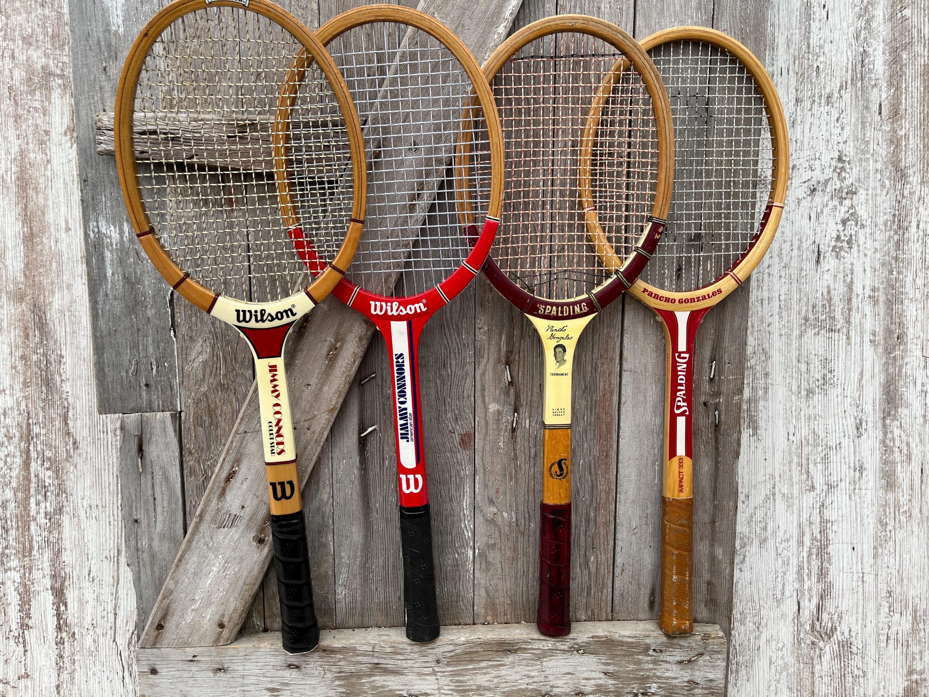 Il Racket Wood Tennis Racket Wilson Jack Kramer Pancho Gonzales Spalding Head ...