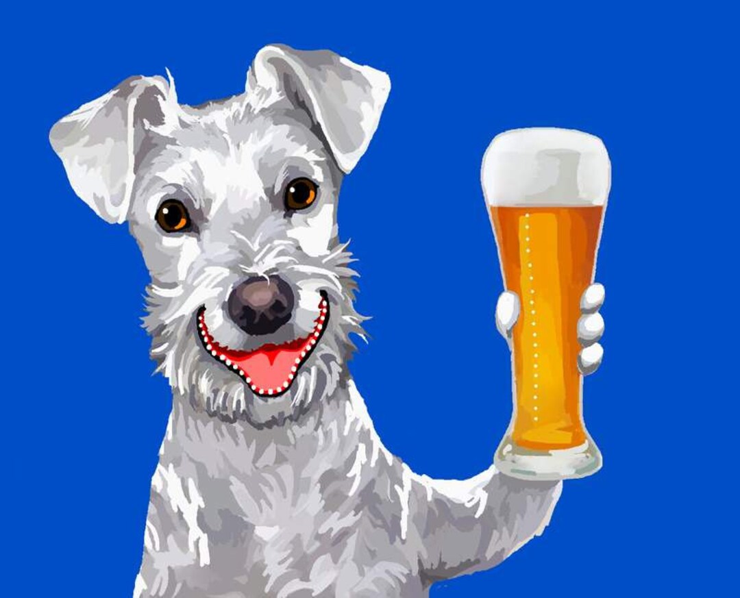 Schnauzer white - Etsy