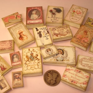 Dollhouse Miniature Boxes & French Labels Kit (Digital Download)