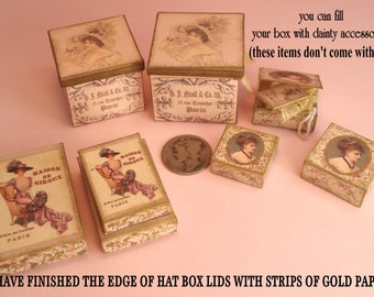 Dollhouse Miniature 1:12 Scale Kit Digital Download Printable Boxes Kit 4