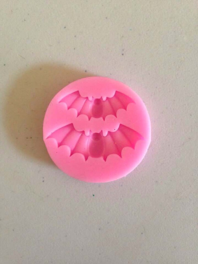 Mould Fimo mould Sugar craft. Bats Creepy cute kawaii mould UsedEx DisplaySale Two size bat mould Silicone mould Bat mould