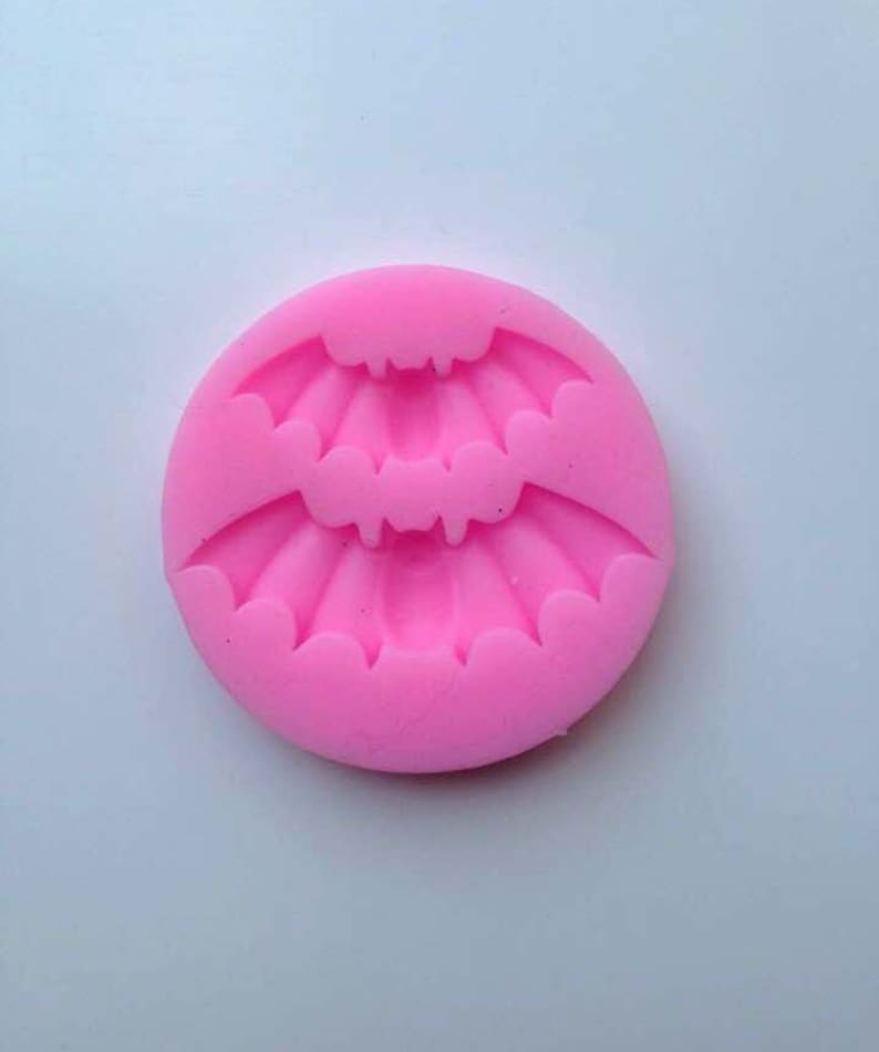 Mould Fimo mould Sugar craft. Bats Creepy cute kawaii mould UsedEx DisplaySale Two size bat mould Silicone mould Bat mould