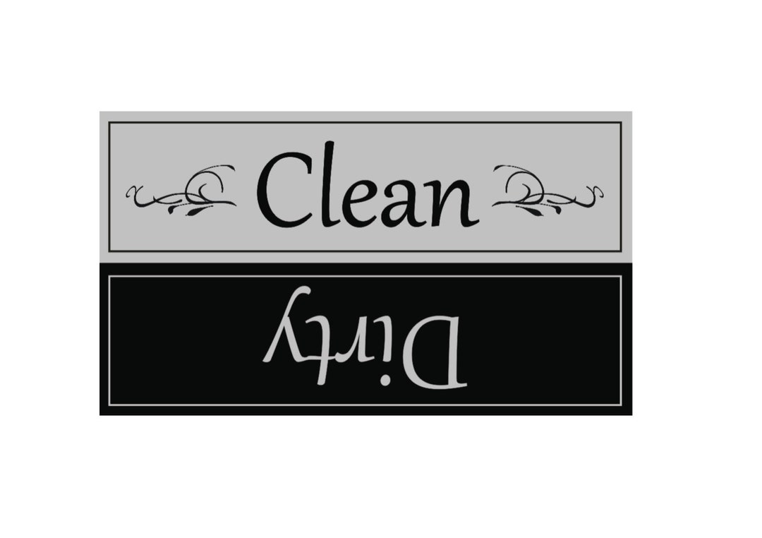 Clean/dirty Dishwasher Clean Dirty Clean Dirty