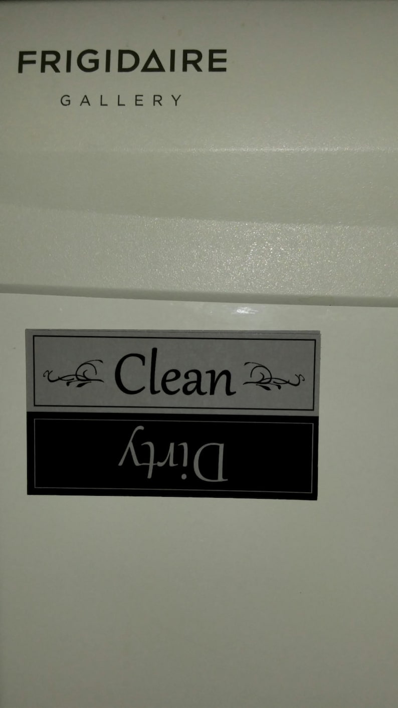 Clean/Dirty Dishwasher Magnet, Clean Dirty Magnet, Clean Dirty Diswasher Magnet image 2