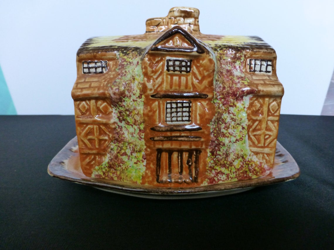 Arthur Wood English Cottage Cheese/Butter Dish Etsy