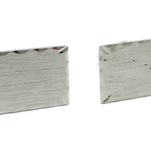 Lamode Sterling Silver Cufflinks Cuff Links Engraveable Mid Century Mod Designer Signed Vintage Mens Gift Idea Groom Bride Wedding