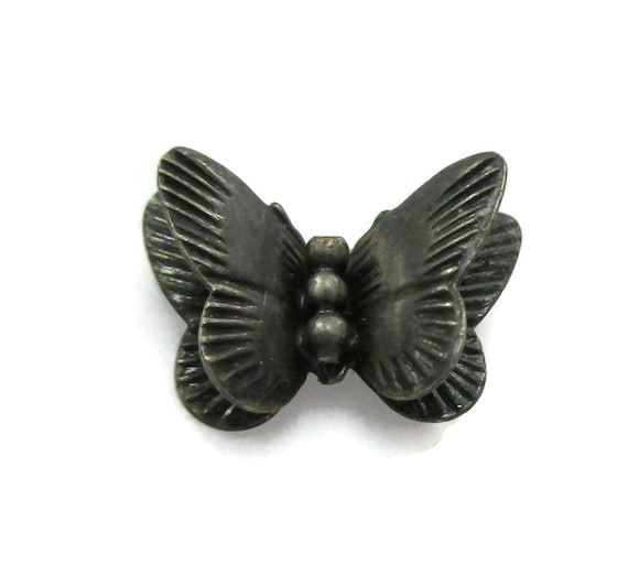 925 Sterling Silver Butterfly Brooch Simple Classic Shawl